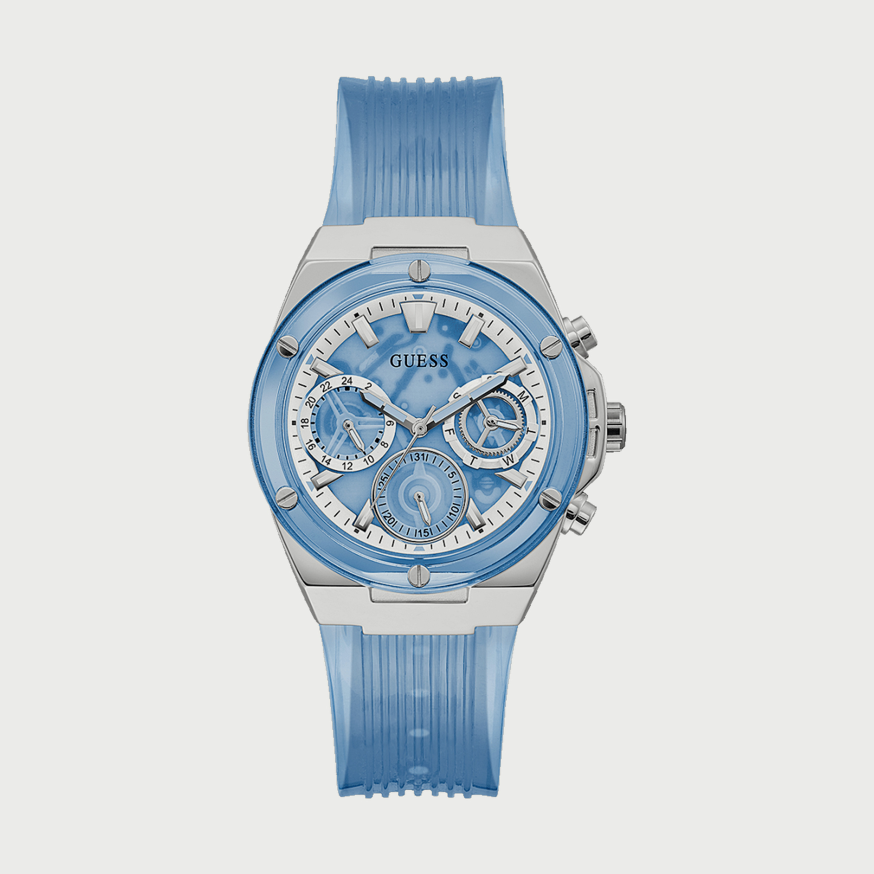  GW0409L1 ساعة يد كرونوغراف للنساء بسوار سليكون الأزرق من جيس -women-watchesandjewellery-watches-image-1