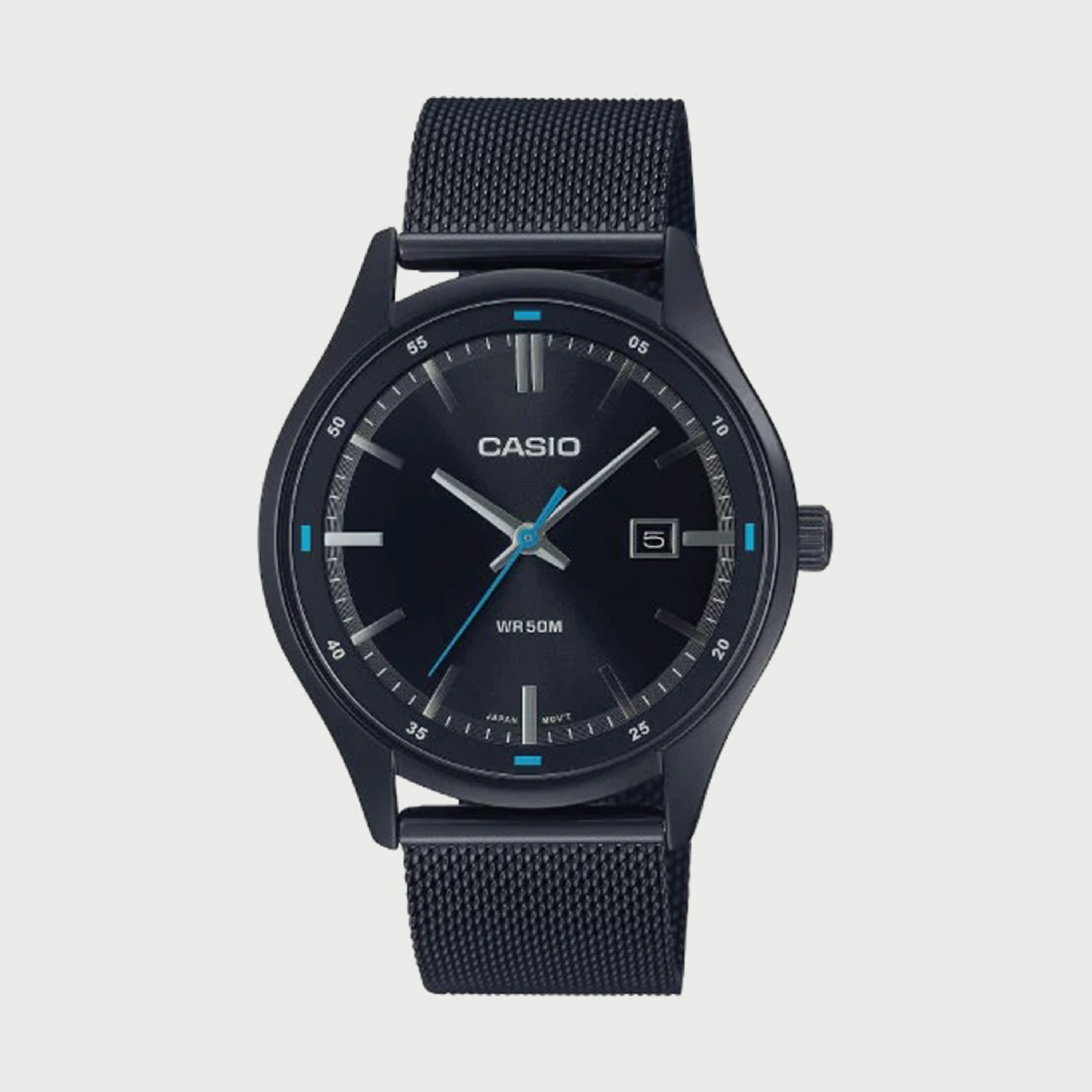 Casio Men's Black Analog Stainless Steel Strap Watch MTP-E710MB-1AVDF-men-watchesandjewellery-watches-image-1