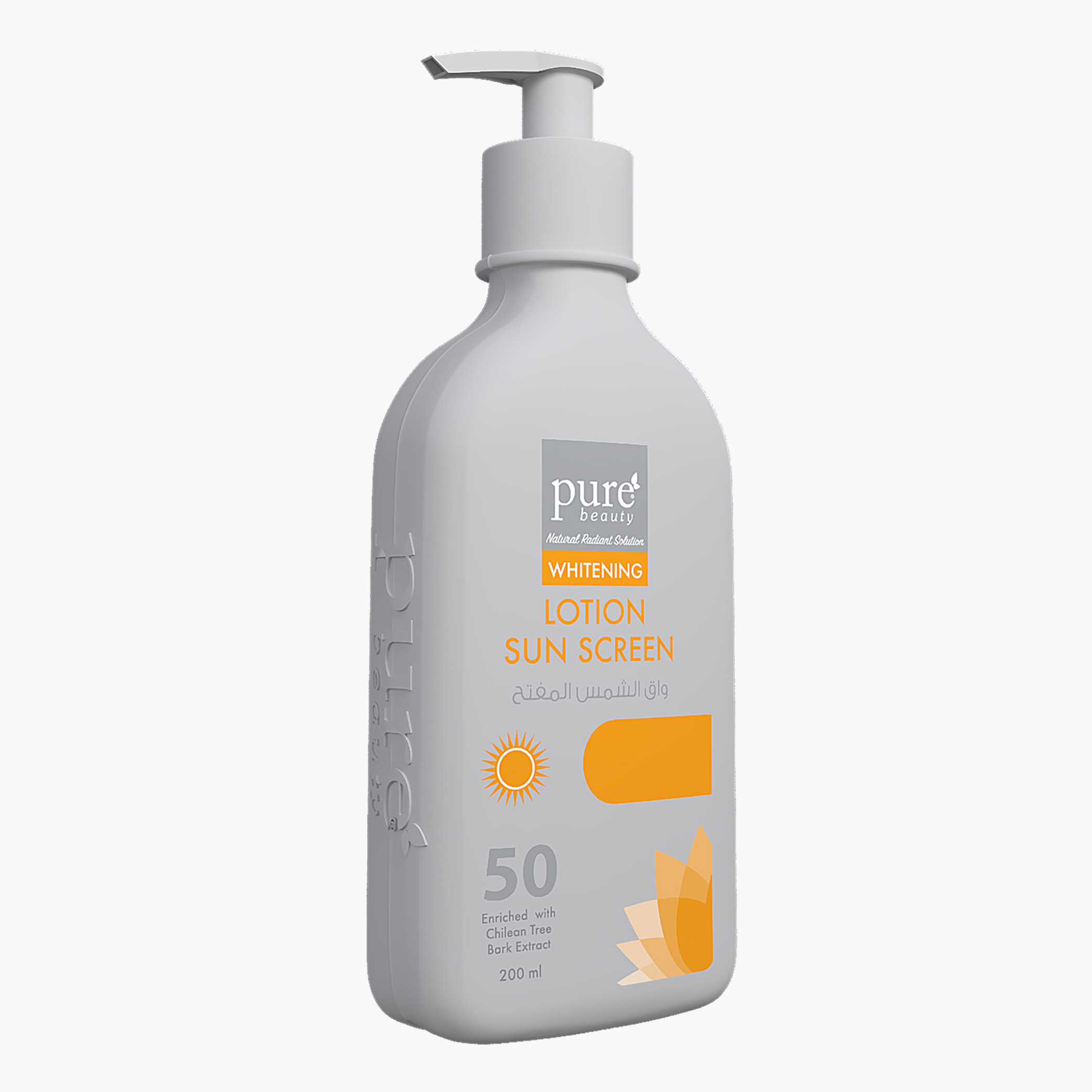 PURE BEAUTY Whitening SPF 50 Sunscreen Lotion - 200ml-beautyandpersonalcare-kbeauty-skin-moisturisers-lotions-image-1