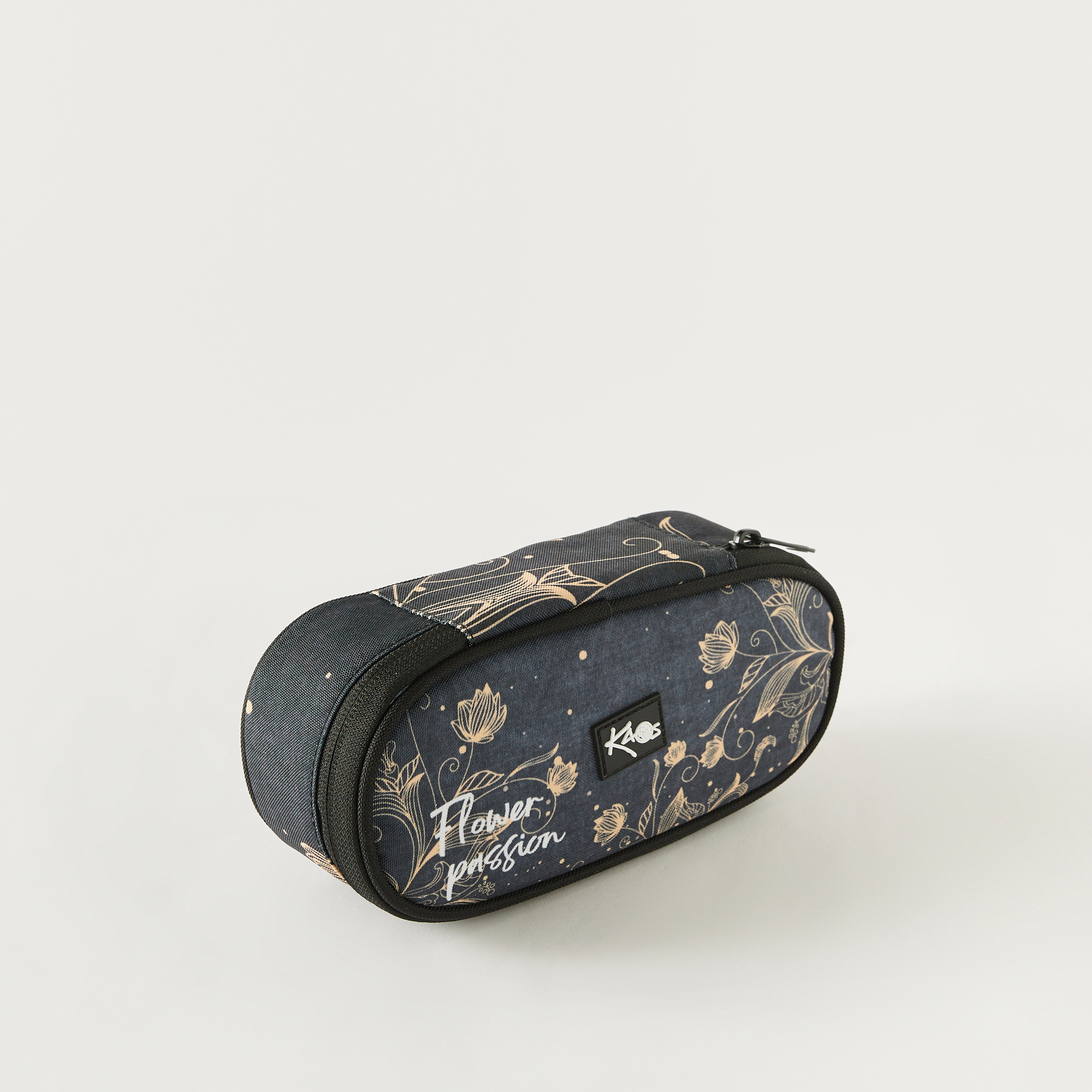 KAOS Floral Print Pencil Case with Zip Closure - 1-Year Warranty-school-stationery-pencilcases-image-2
