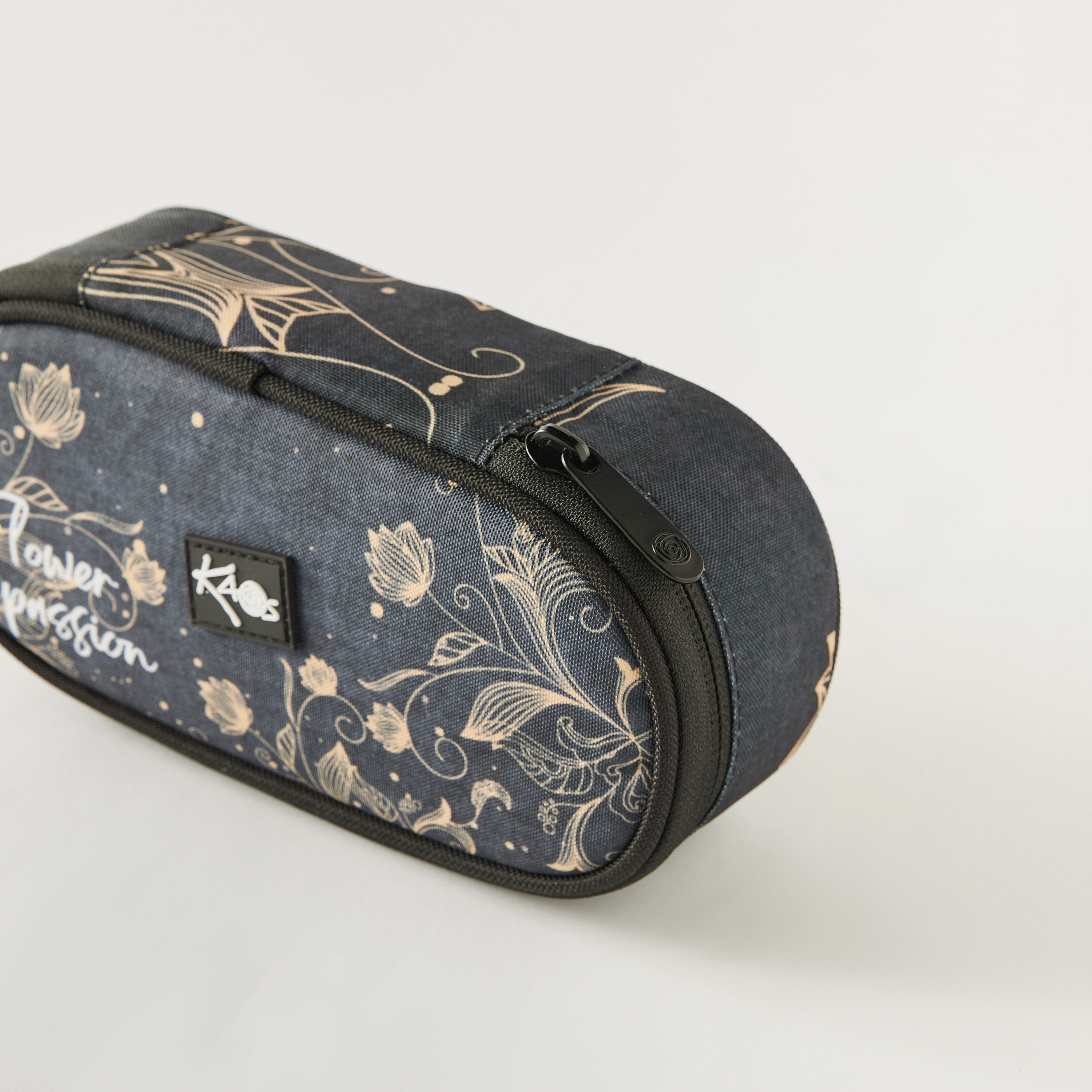 KAOS Floral Print Pencil Case with Zip Closure - 1-Year Warranty-school-stationery-pencilcases-image-3