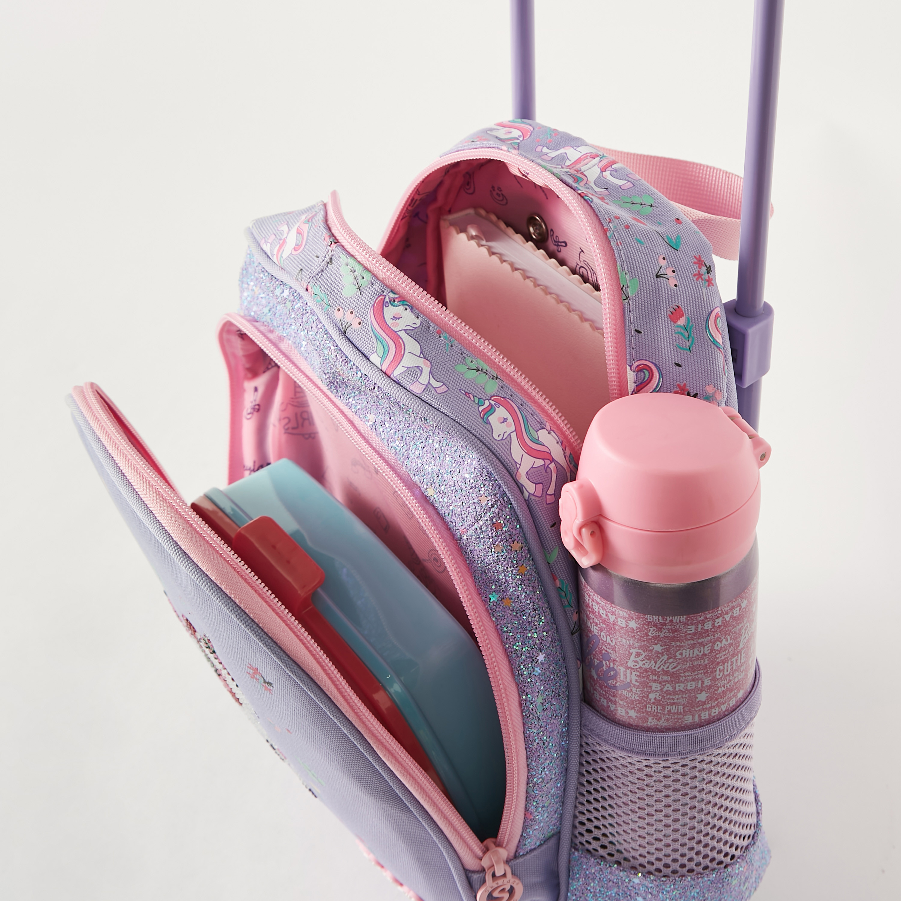 Skylar Unicorn Print Trolley Bag with Retractable Handle - 24x13x27 cms 1-Year Warranty-school-bagsandbackpacks-trolleybags-image-7