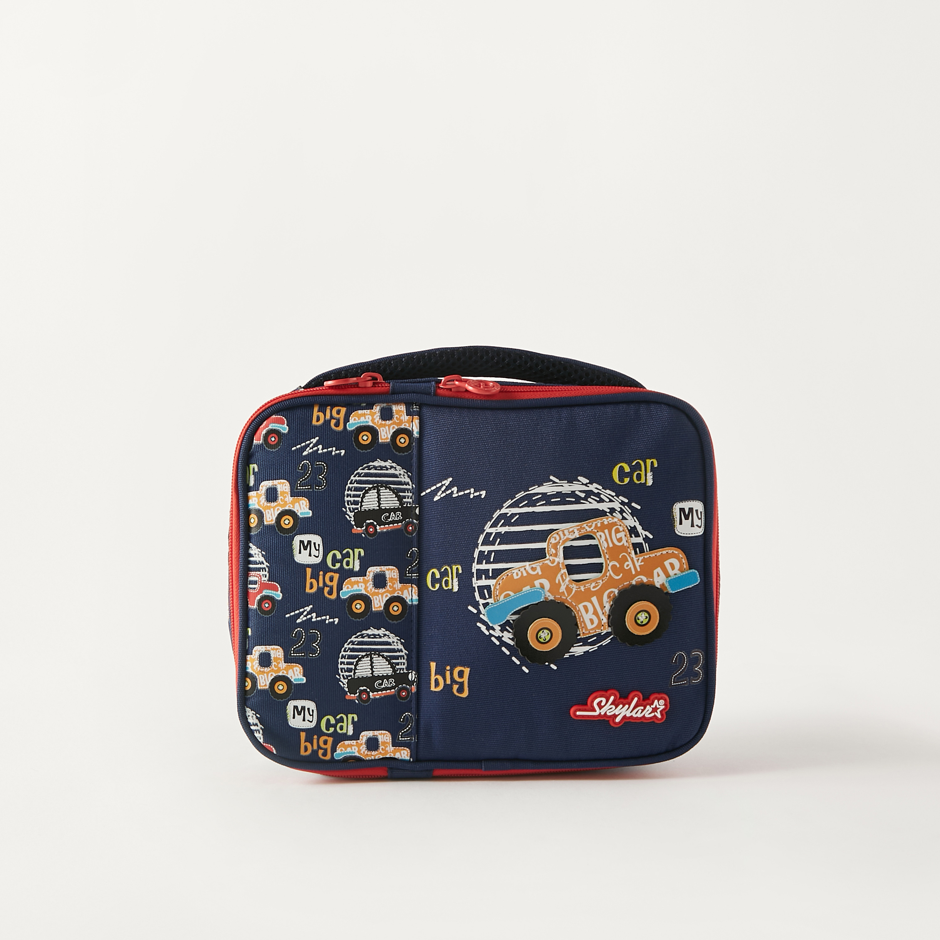 Skylar Cars Print Lunch Bag - 1-Year Warranty-school-lunchessentials-lunchbags-image-1