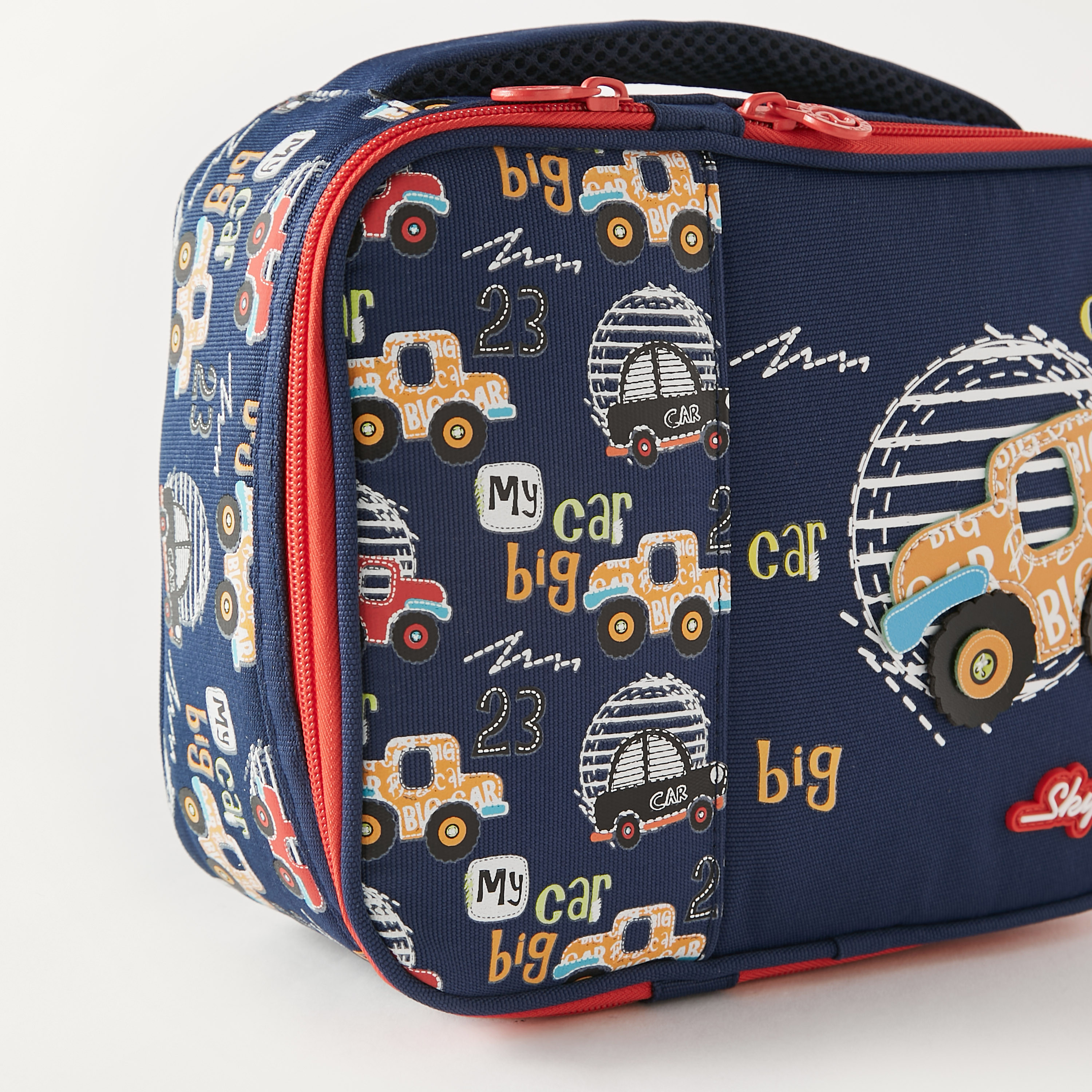 Skylar Cars Print Lunch Bag - 1-Year Warranty-school-lunchessentials-lunchbags-image-3