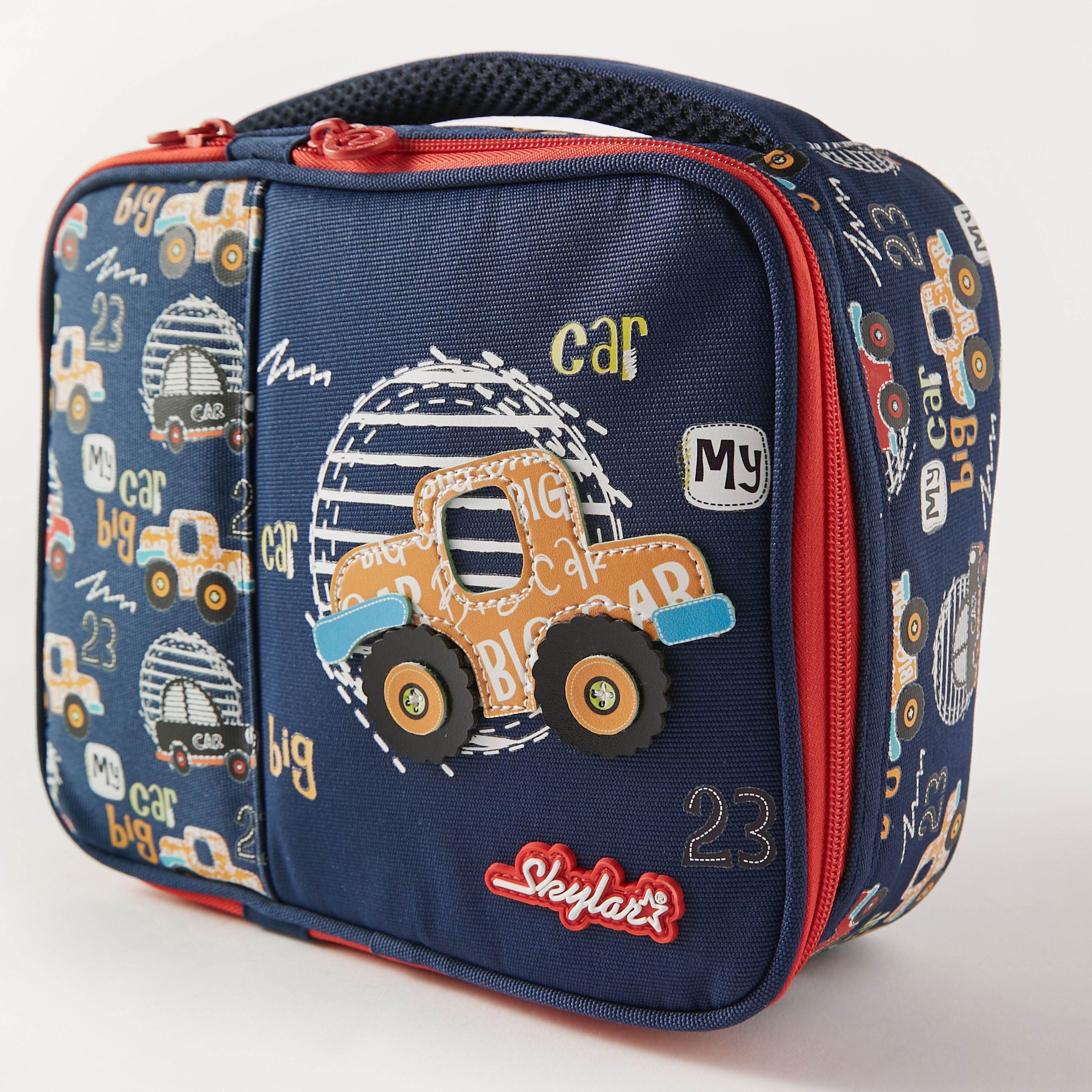 Skylar Cars Print Lunch Bag - 1-Year Warranty-school-lunchessentials-lunchbags-image-4
