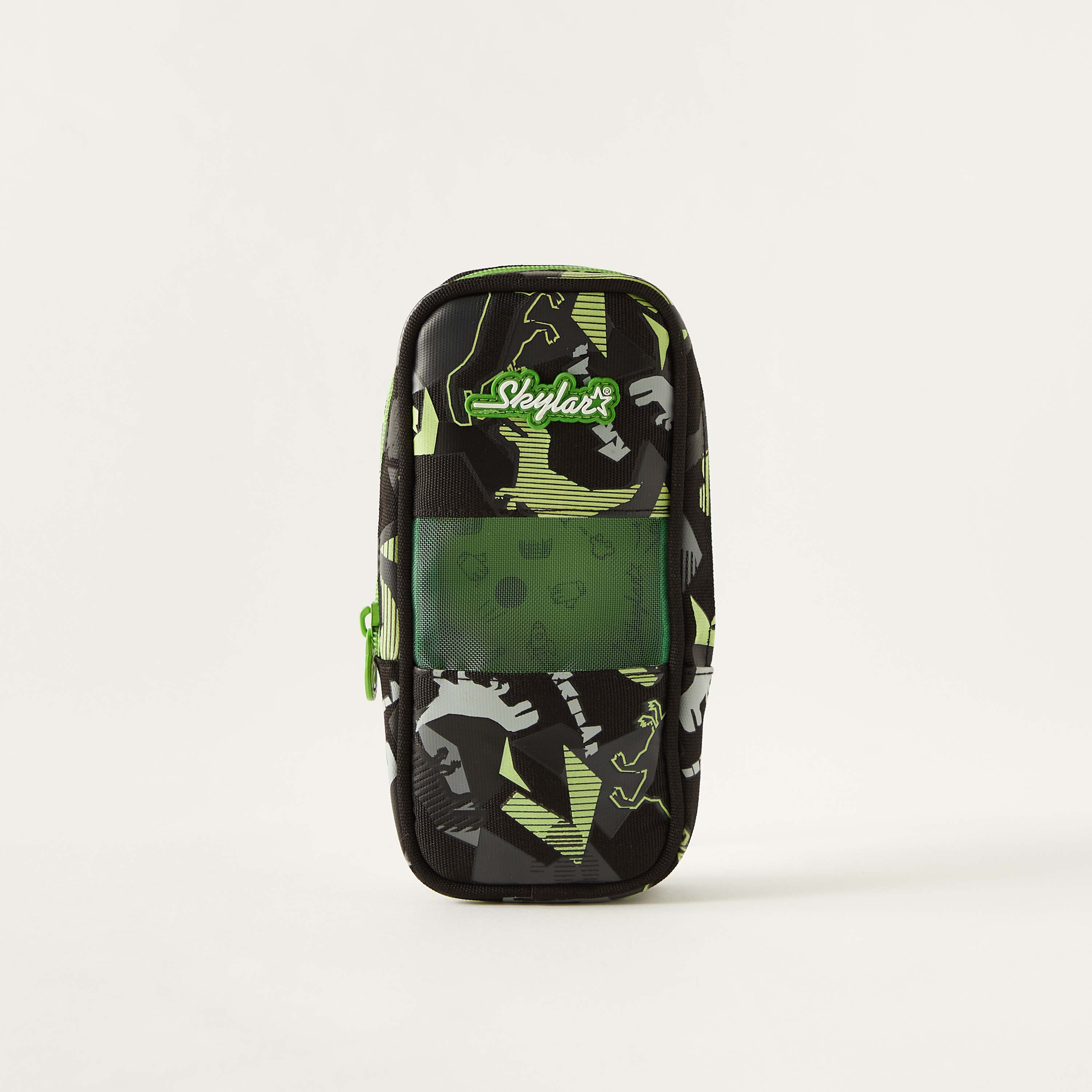 Skylar Dinosaur Print Glow-in-the-Dark Pencil Case - 1-Year Warranty-school-stationery-pencilcases-image-1
