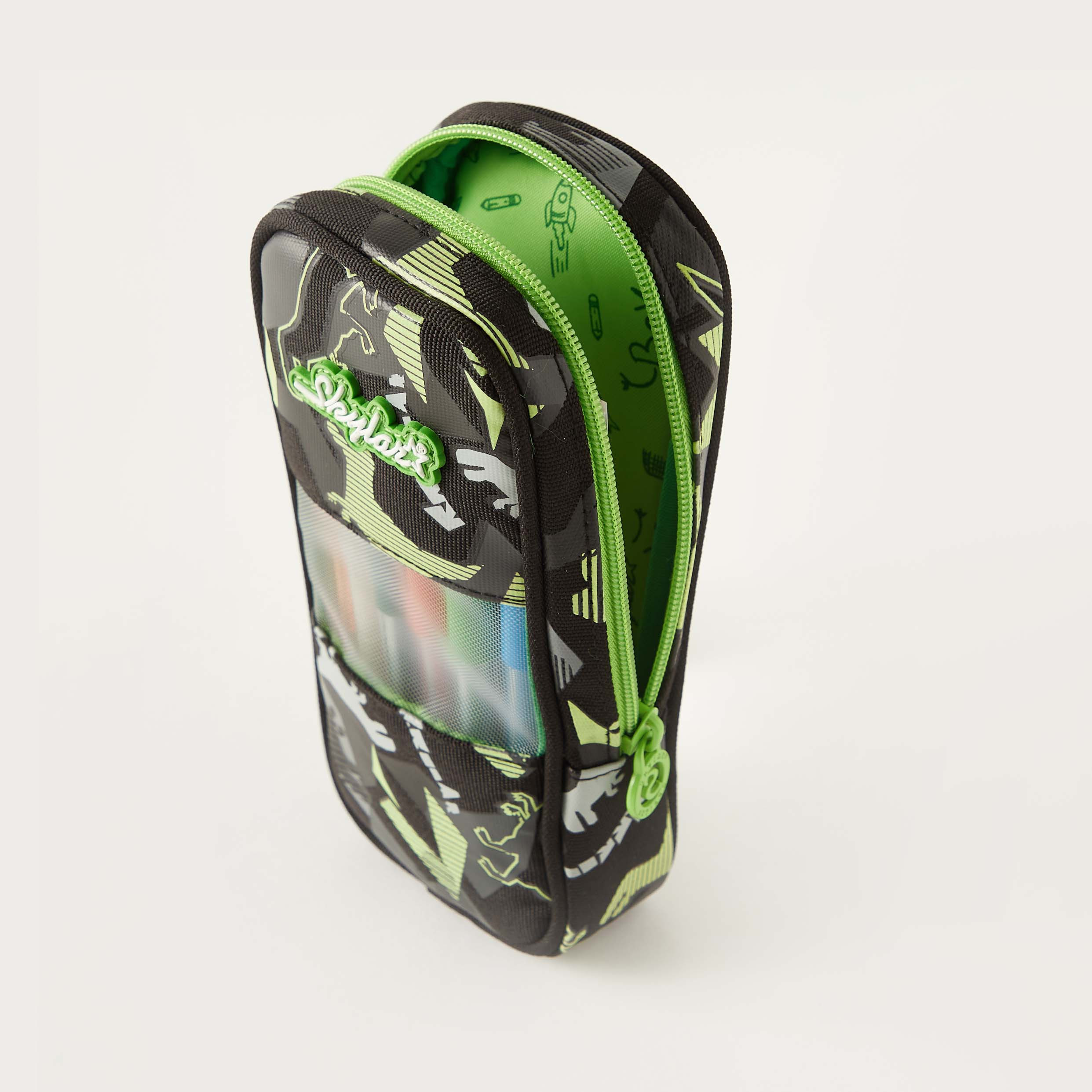 Skylar Dinosaur Print Glow-in-the-Dark Pencil Case - 1-Year Warranty-school-stationery-pencilcases-image-5