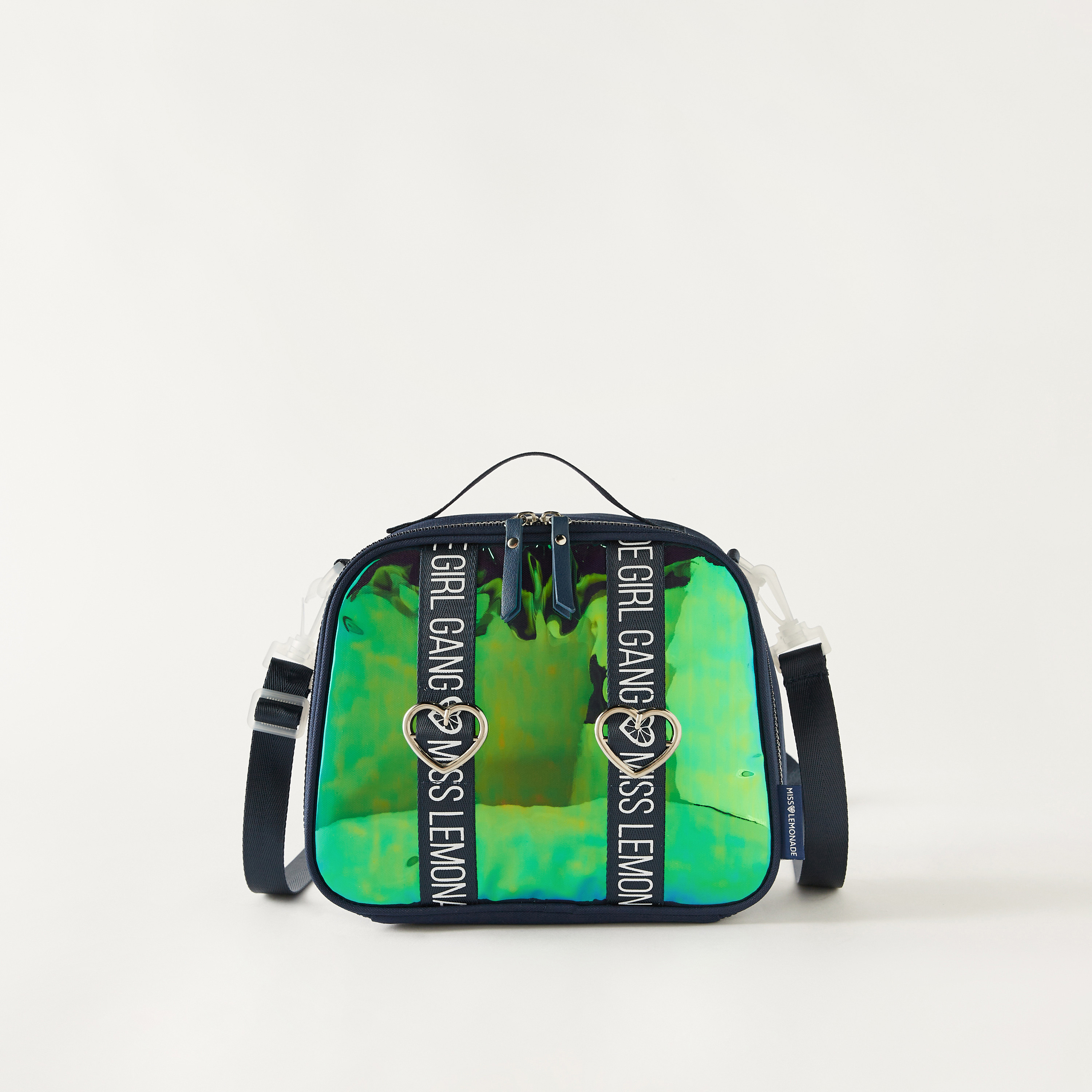 MISS LEMONADE Holographic Print Lunch Bag with Zipper Closure - 1-Year Warranty-school-lunchessentials-lunchbags-image-1