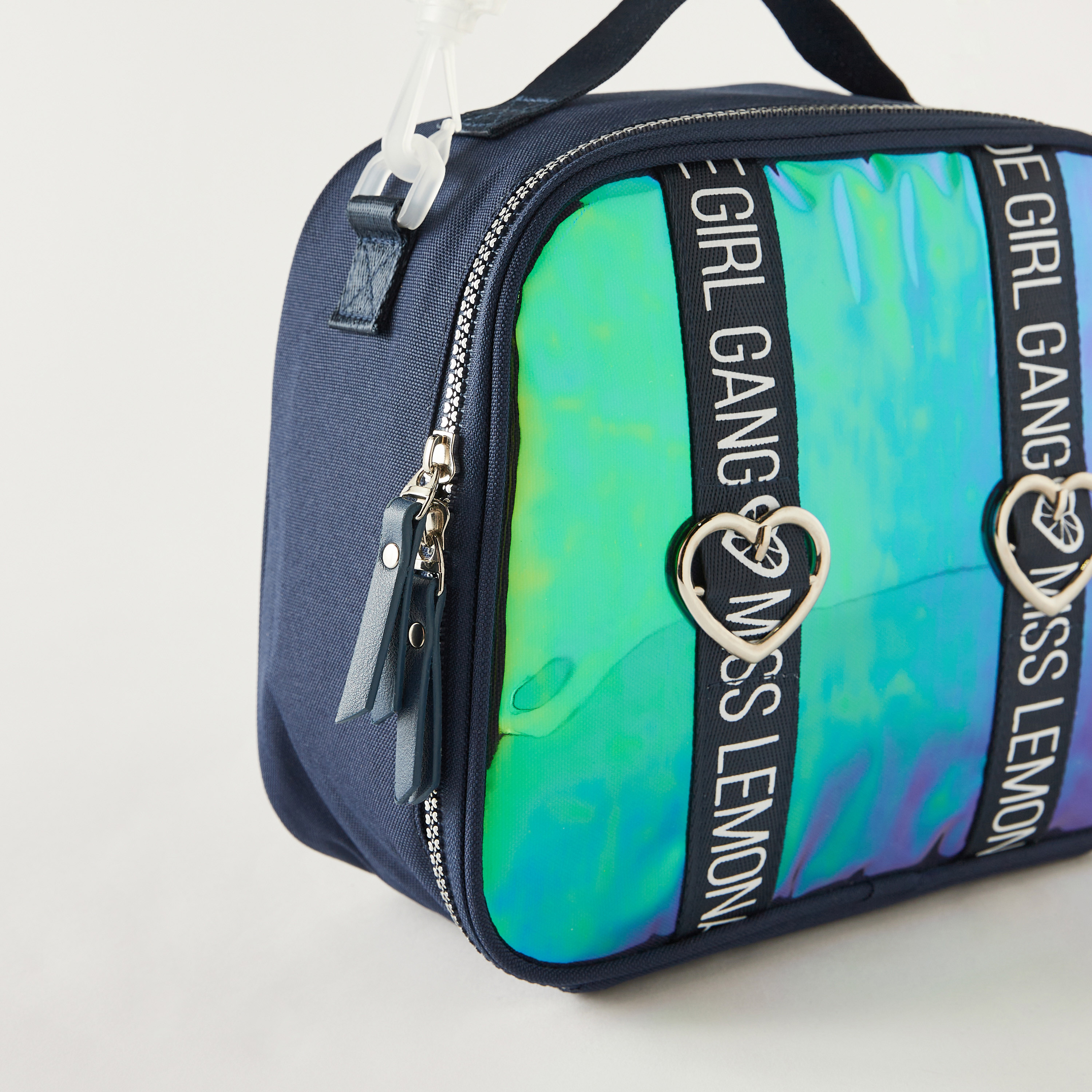 MISS LEMONADE Holographic Print Lunch Bag with Zipper Closure - 1-Year Warranty-school-lunchessentials-lunchbags-image-3