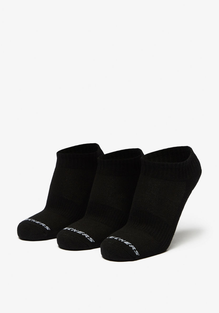 Skechers Logo Print Crew Length Sports Socks - Set of 3-Men%27s Socks-image-0