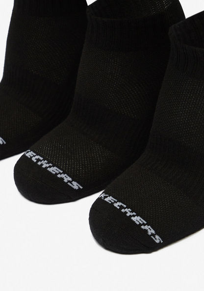 Skechers Logo Print Crew Length Socks - Set of 3-Men%27s Socks-image-1