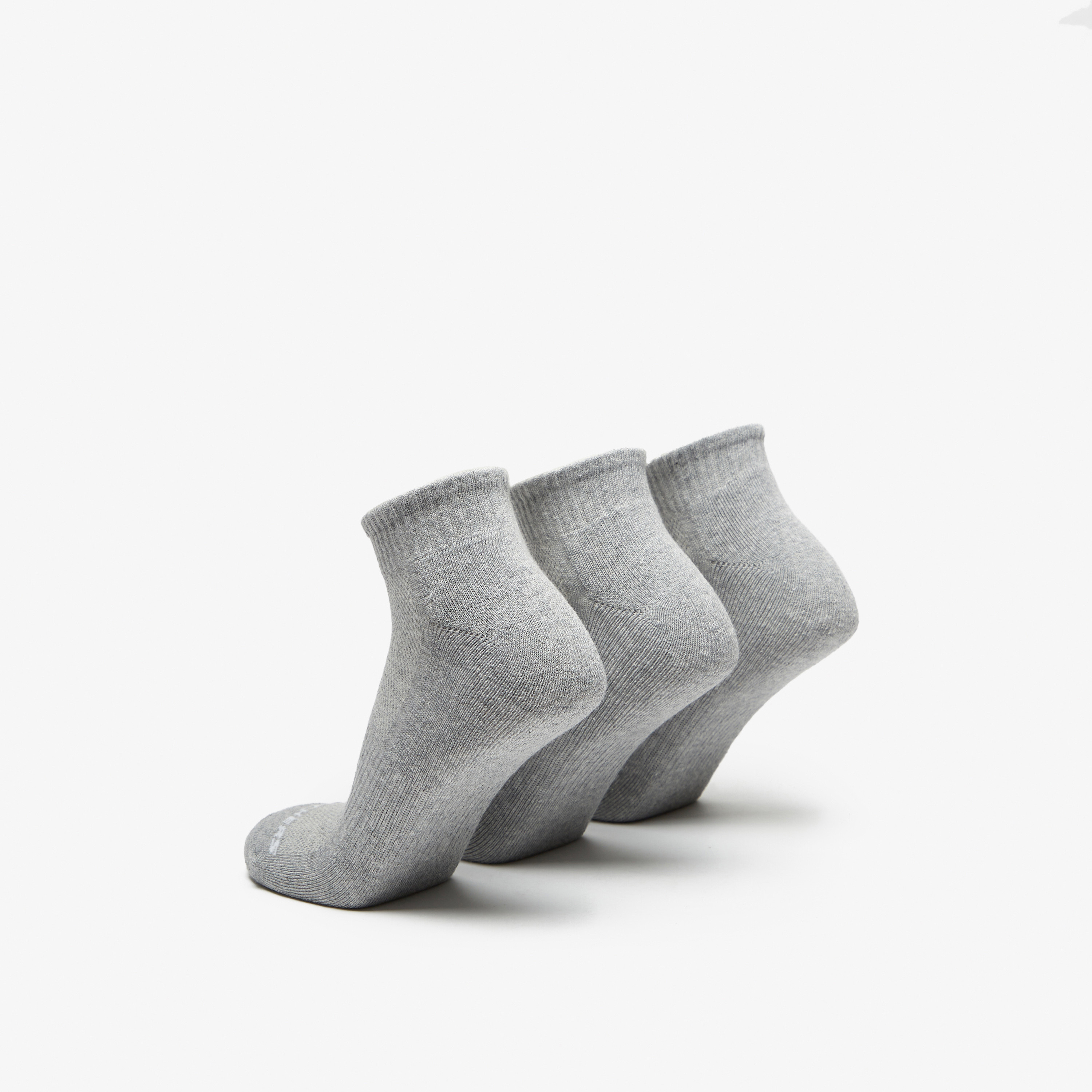 Skechers Logo Print Crew Length Sports Socks - Set of 3-men-socks-image-3