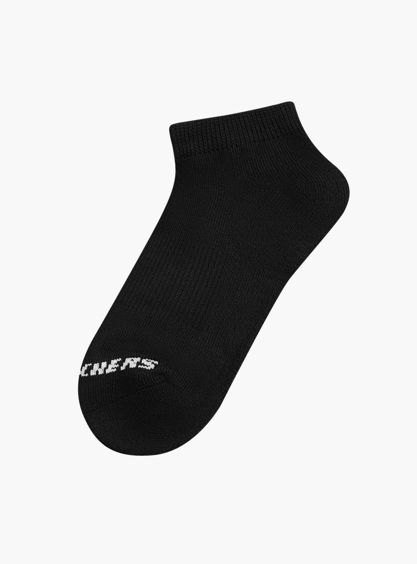 جوارب رياضية طول الكاحل بطبعات شعار من سكيتشرز - طقم 3 أزواج-girls-accessories-socks-image-2