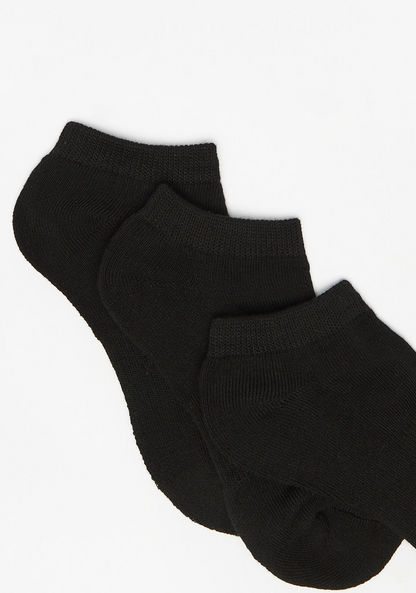 Skechers Logo Print Ankle Length Sports Socks - Set of 3-Boy%27s Socks-image-2