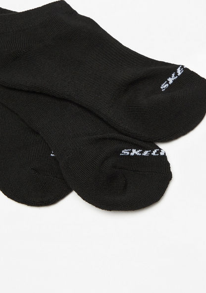 Skechers Logo Print Ankle Length Sports Socks - Set of 3-Boy%27s Socks-image-3