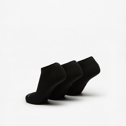 Skechers Logo Print Ankle Length Sports Socks - Set of 3-Women%27s Socks-image-2
