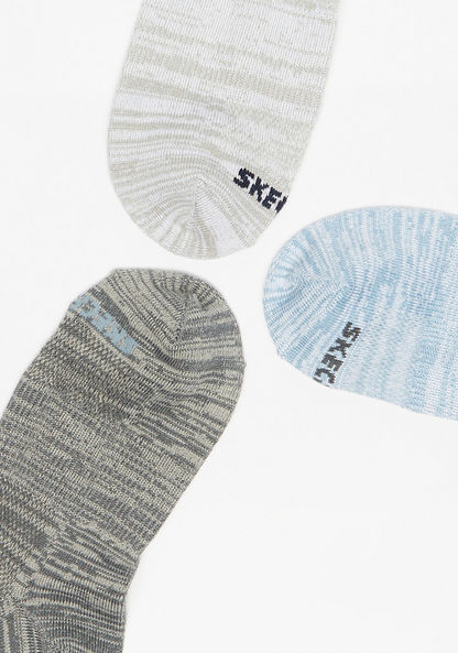 Skechers Logo Print Ankle Length Socks - Set of 3-Boy%27s Socks-image-3