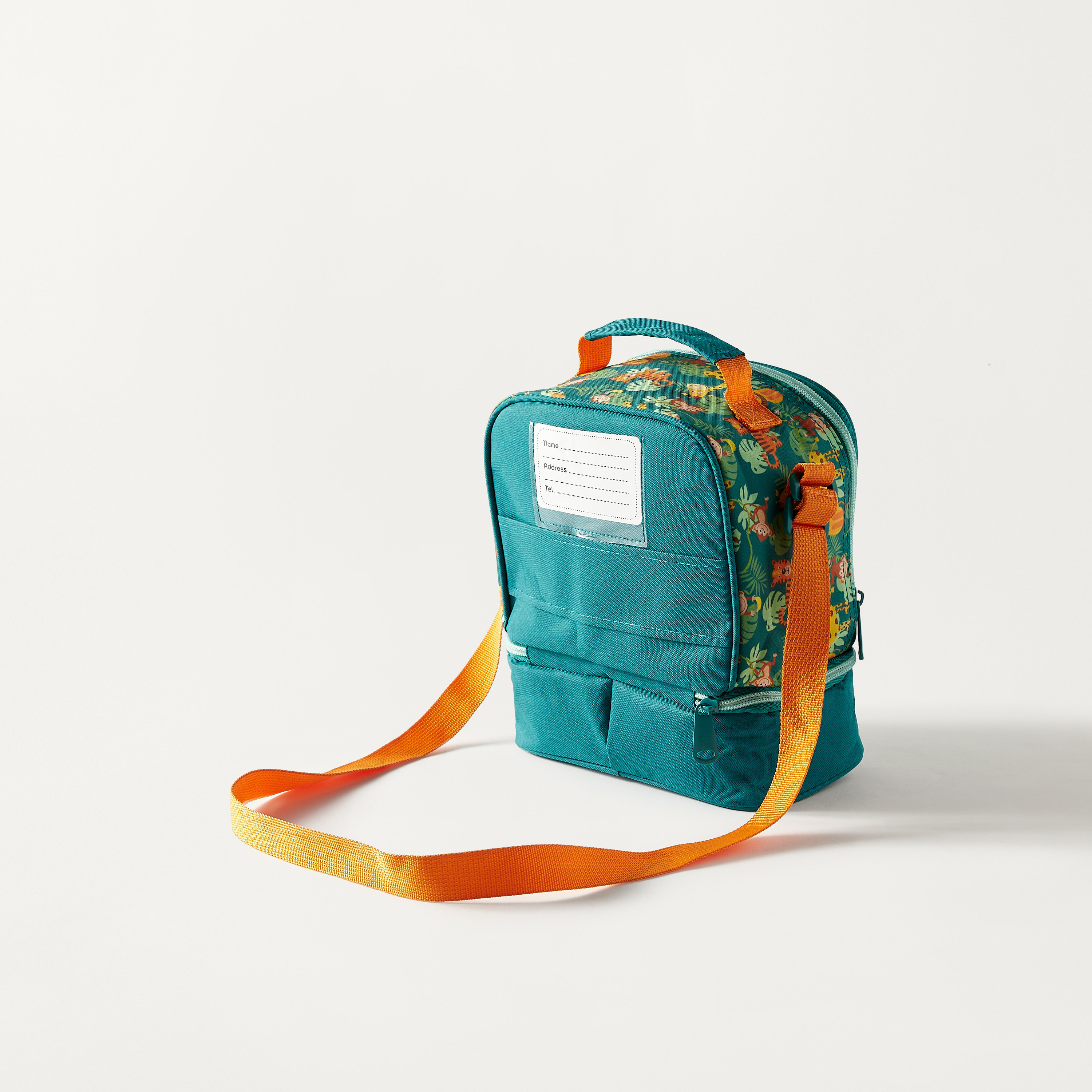 Must Safari Print Insulated Lunch Bag with Adjustable Strap and Zip Closure - 2-Year Warranty-school-lunchessentials-lunchbags-image-3
