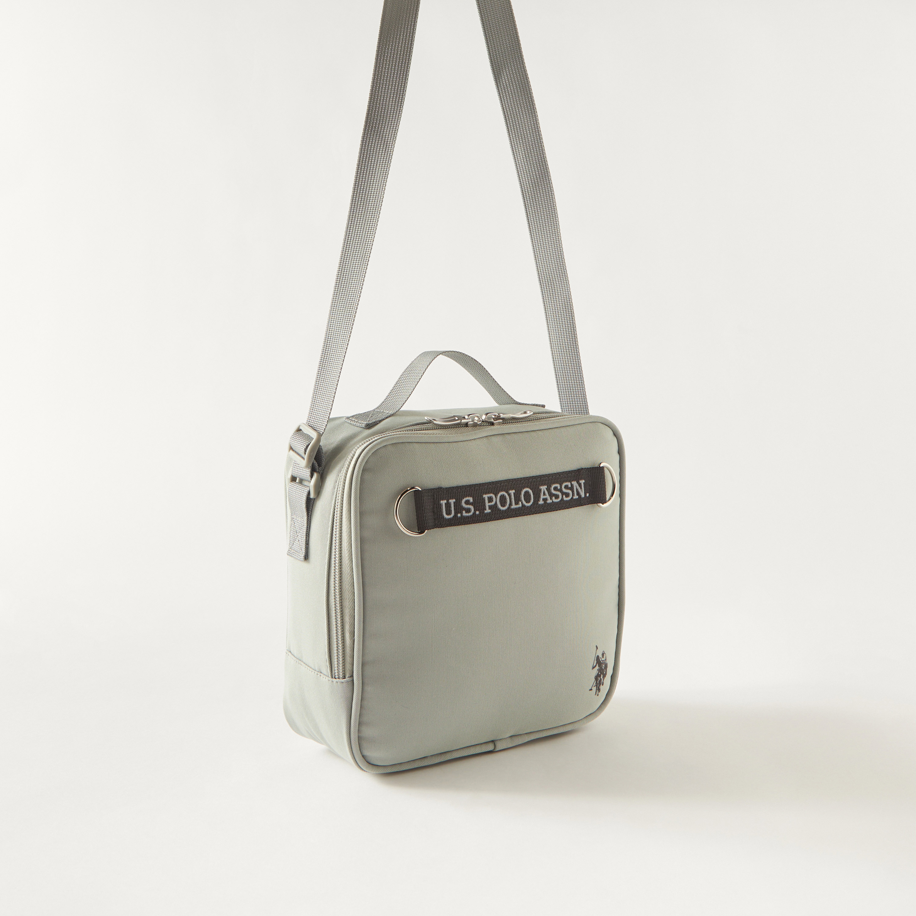 US Polo Logo Detail Lunch Bag with Zipper Closure and Adjustable Strap - 1-Year Warranty-school-lunchessentials-lunchbags-image-2