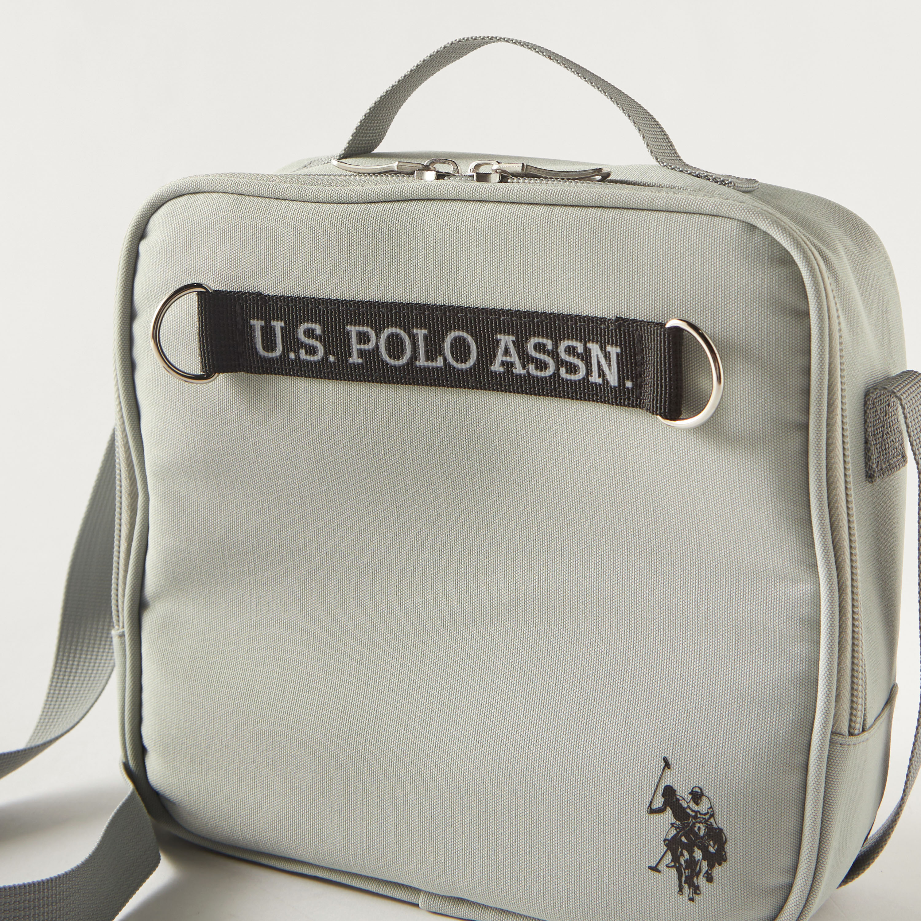 US Polo Logo Detail Lunch Bag with Zipper Closure and Adjustable Strap - 1-Year Warranty-school-lunchessentials-lunchbags-image-3