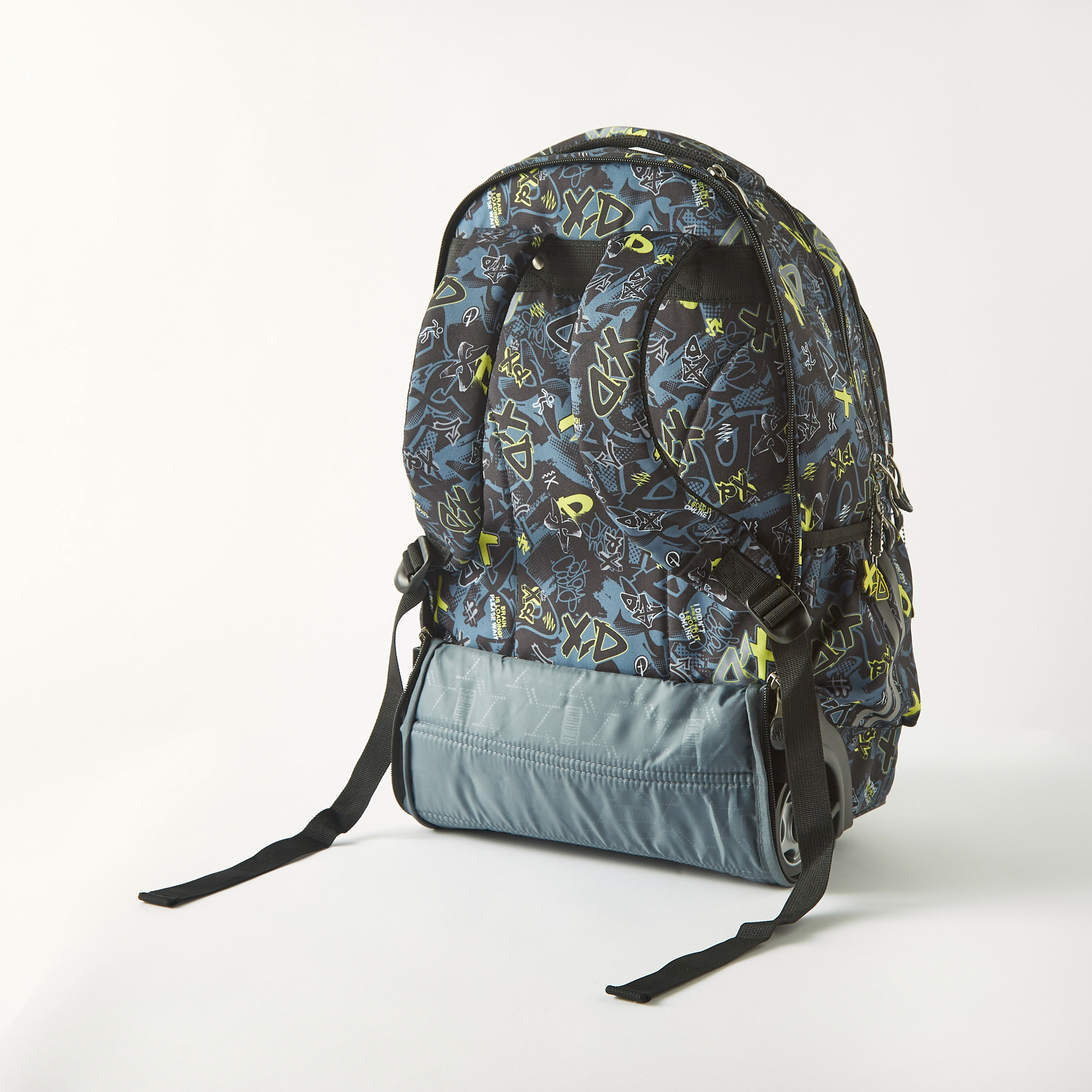 St.Right Printed 18-inch Trolley Backpack with Retractable Handle - 32x25x47 cms 2-Year Warranty-school-bagsandbackpacks-trolleybags-image-7