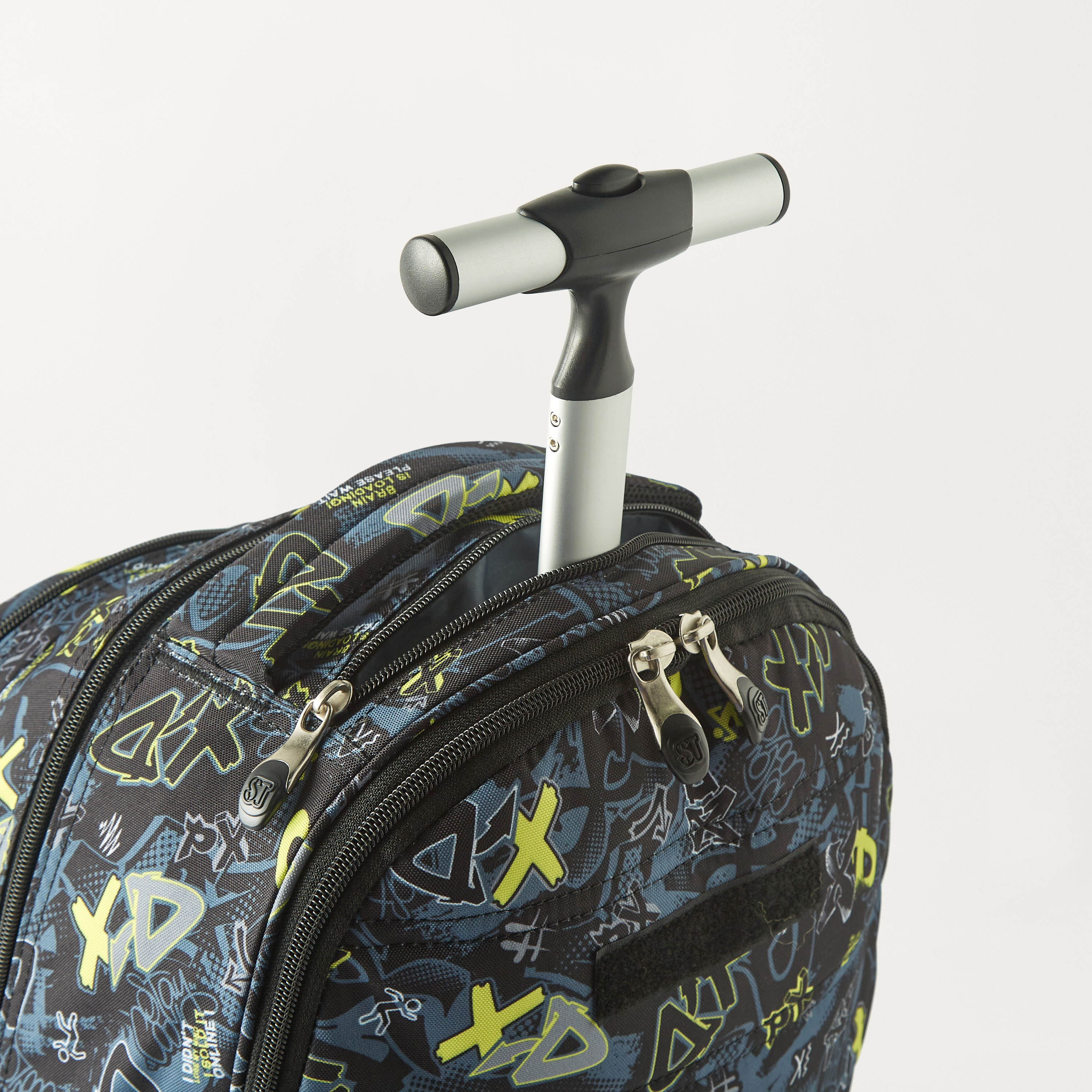St.Right Printed 18-inch Trolley Backpack with Retractable Handle - 32x25x47 cms 2-Year Warranty-school-bagsandbackpacks-trolleybags-image-8