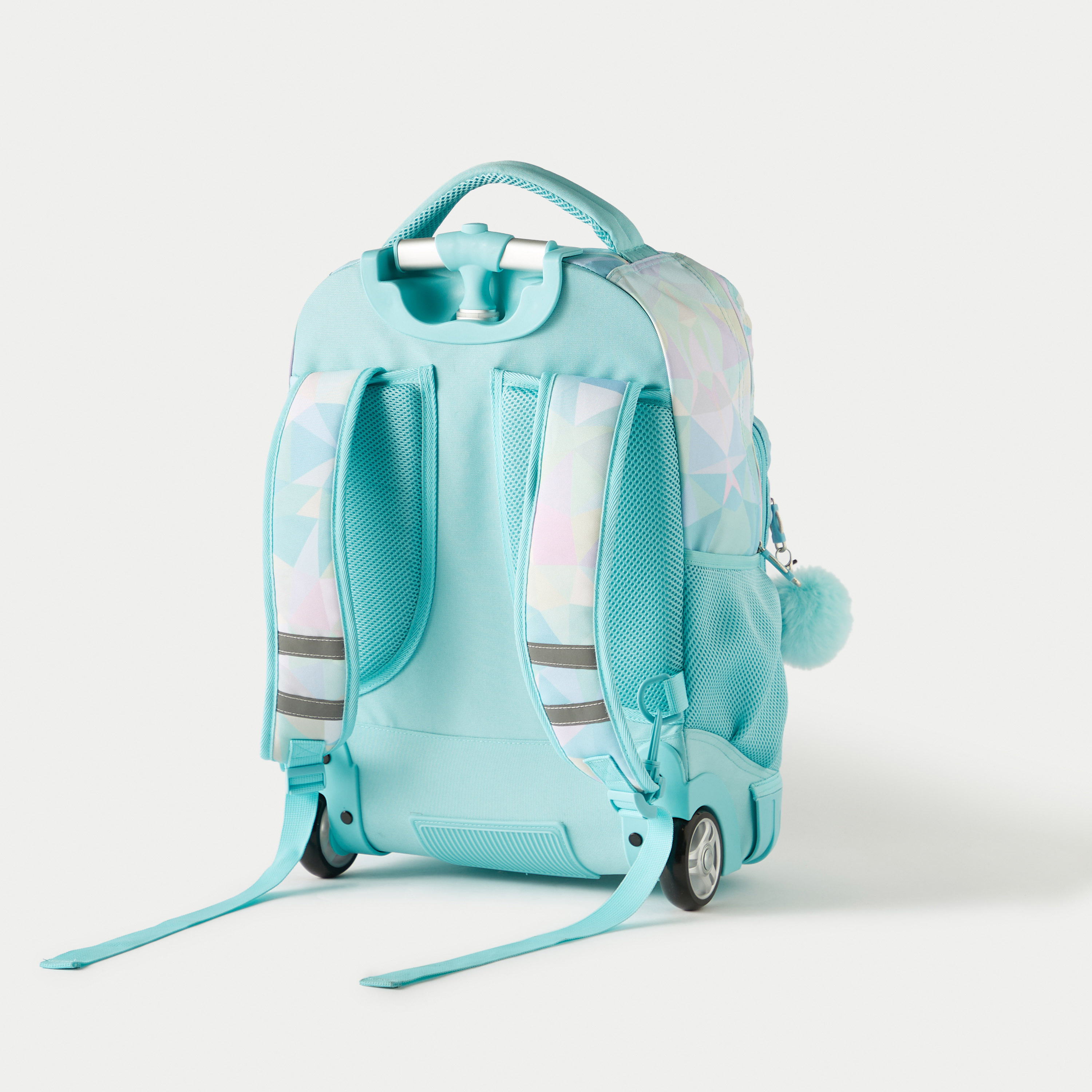 شنطة ظهر ترولي بعجلات وطبعات هندسية من سينسازيوني - 32x22x47 سم - ضمان 3 سنوات-school-bagsandbackpacks-trolleybags-image-5