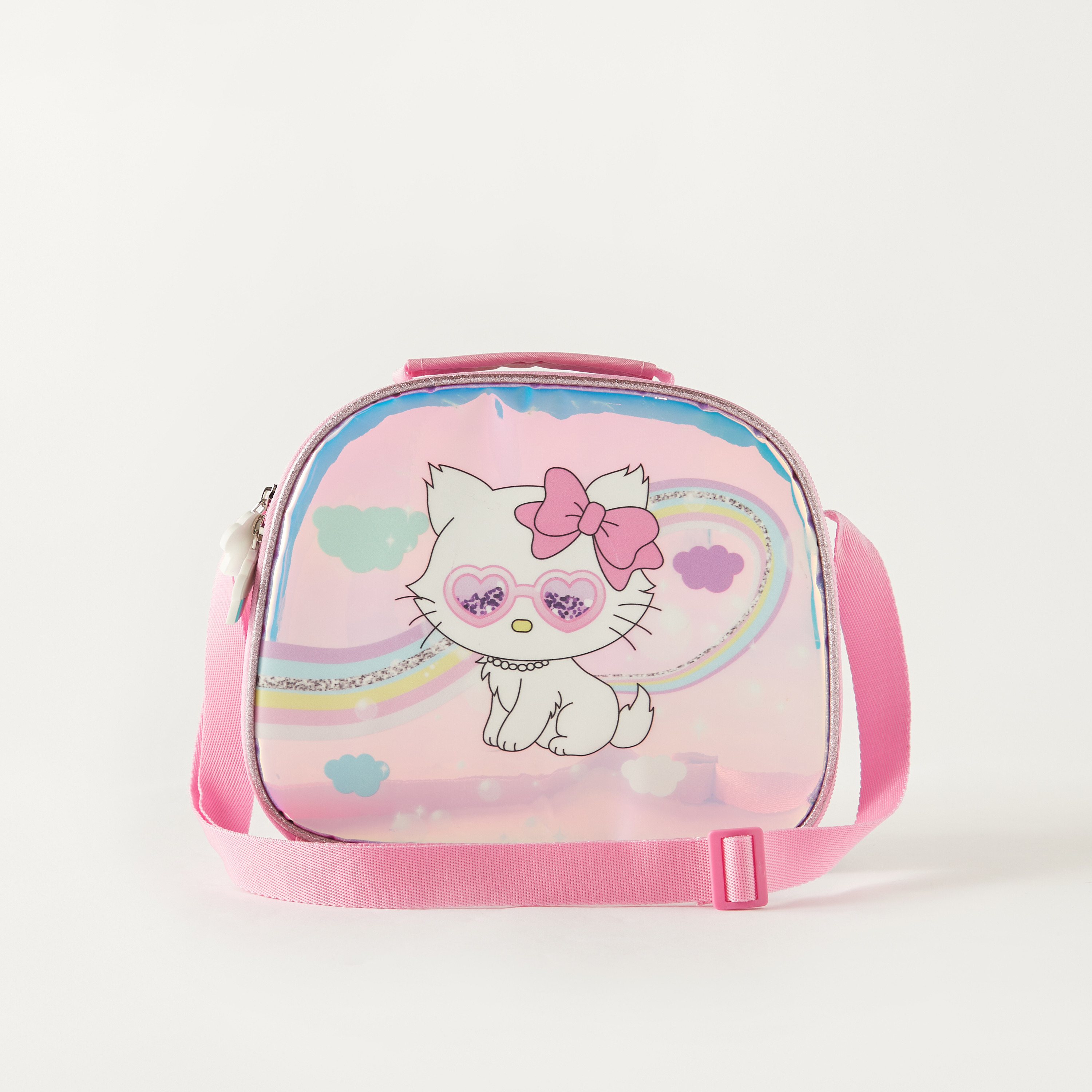 LOVE COLLECTION Charmmy Print Lunch Bag with Adjustable Strap - 25x20x11 cms 3-Year Warranty-school-lunchessentials-lunchbags-image-1