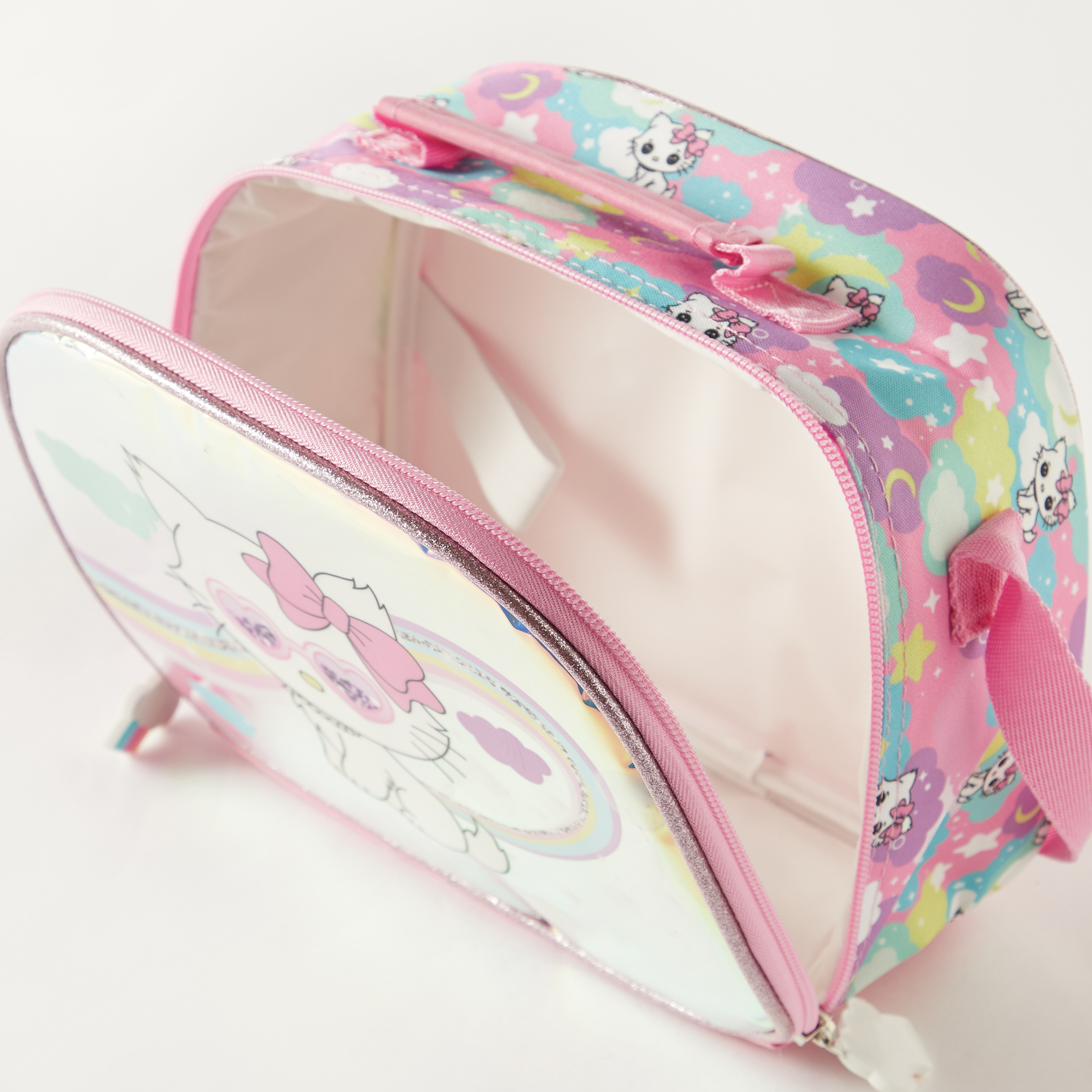 LOVE COLLECTION Charmmy Print Lunch Bag with Adjustable Strap - 25x20x11 cms 3-Year Warranty-school-lunchessentials-lunchbags-image-5