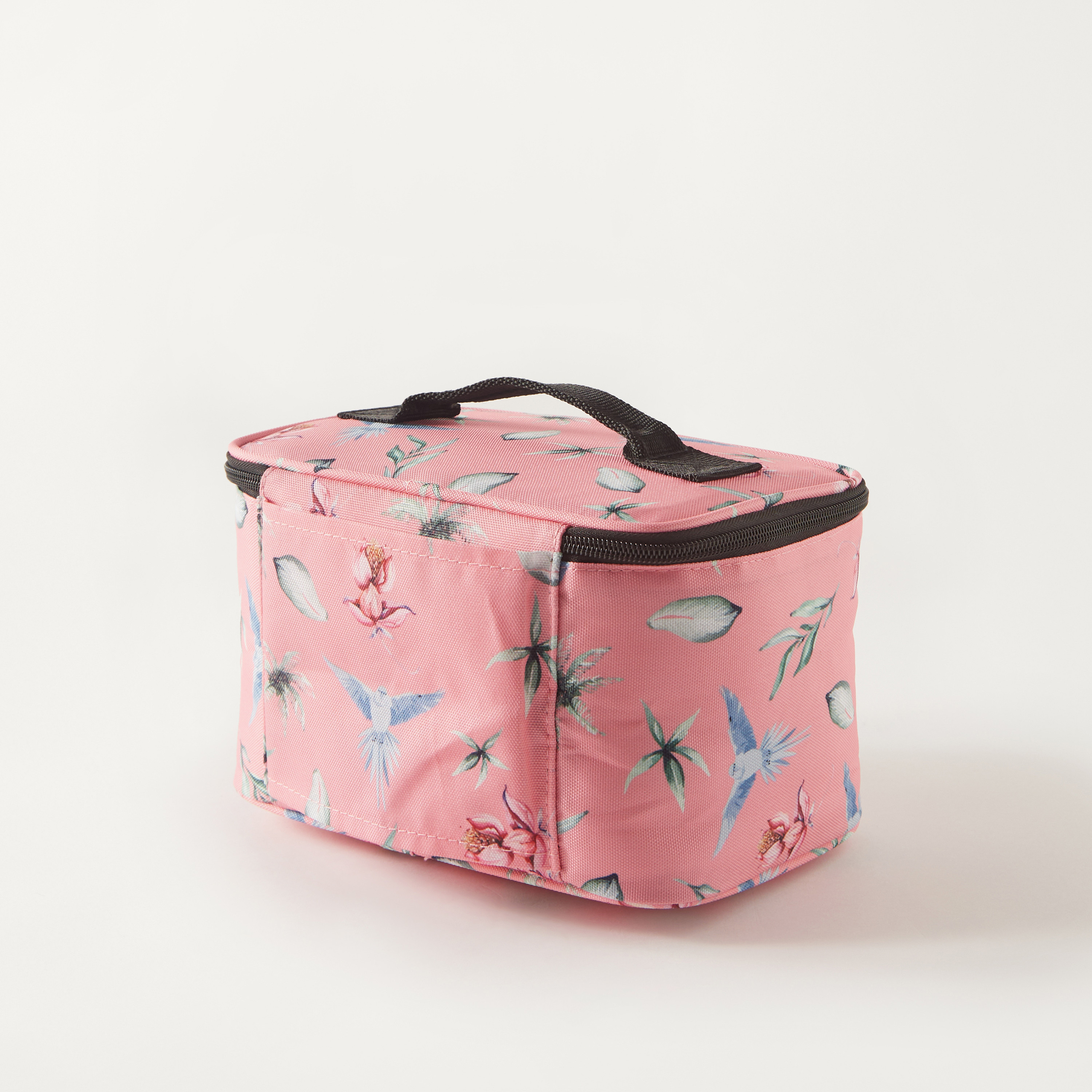 All-Over Botanical Print Insulated Lunch Bag with Handle and Zip Closure - 1-Year Warranty-school-lunchessentials-lunchbags-image-4