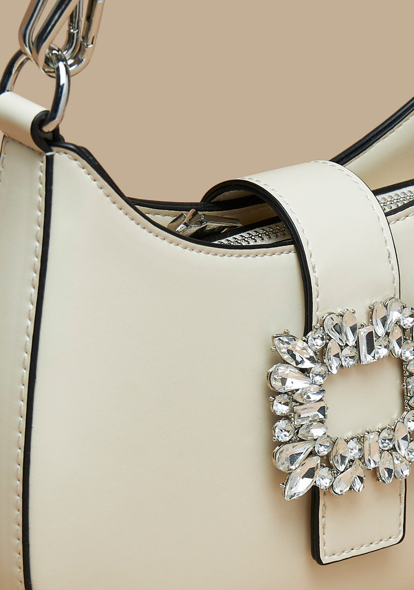 Celeste Embellished Shoulder Bag with Detachable Straps-Women%27s Handbags-image-3