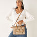 Celeste All-Over Logo Print Bowler Bag with Double Handles-Women%27s Handbags-thumbnailMobile-0