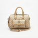 Celeste All-Over Logo Print Bowler Bag with Double Handles-Women%27s Handbags-thumbnail-1