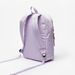 Kappa Logo Print Backpack with Zip Closure and Adjustable Straps-Women%27s Backpacks-thumbnailMobile-1