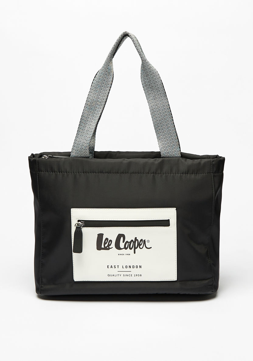 Lee Cooper Logo Print Tote Bag-Women%27s Handbags-image-1