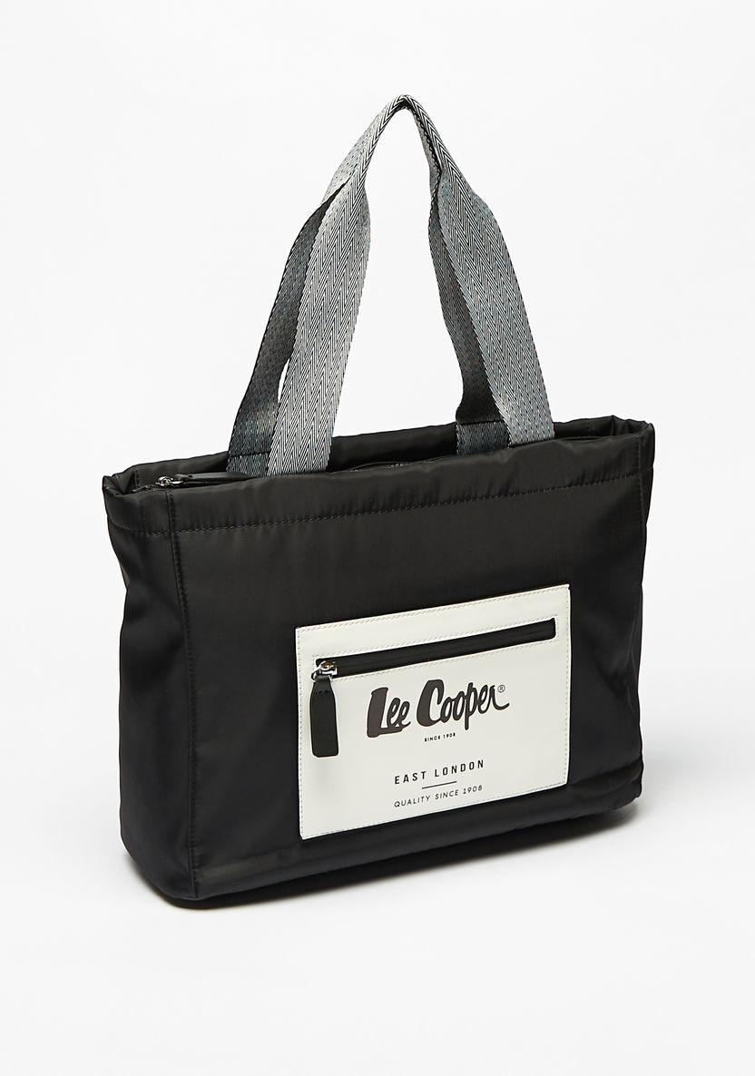 Lee Cooper Logo Print Tote Bag-Women%27s Handbags-image-2