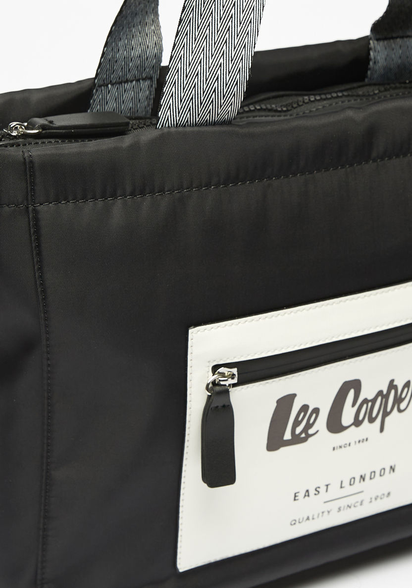 Lee Cooper Logo Print Tote Bag-Women%27s Handbags-image-3