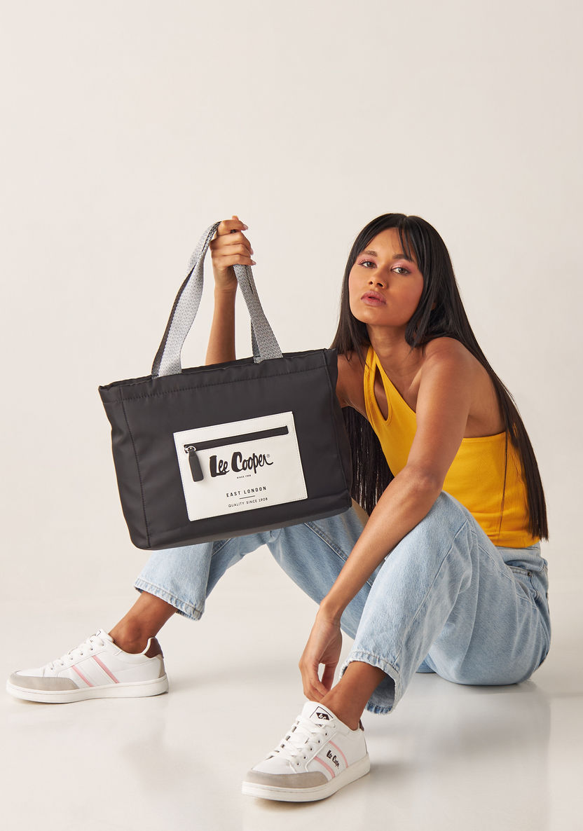 Lee Cooper Logo Print Tote Bag-Women%27s Handbags-image-5