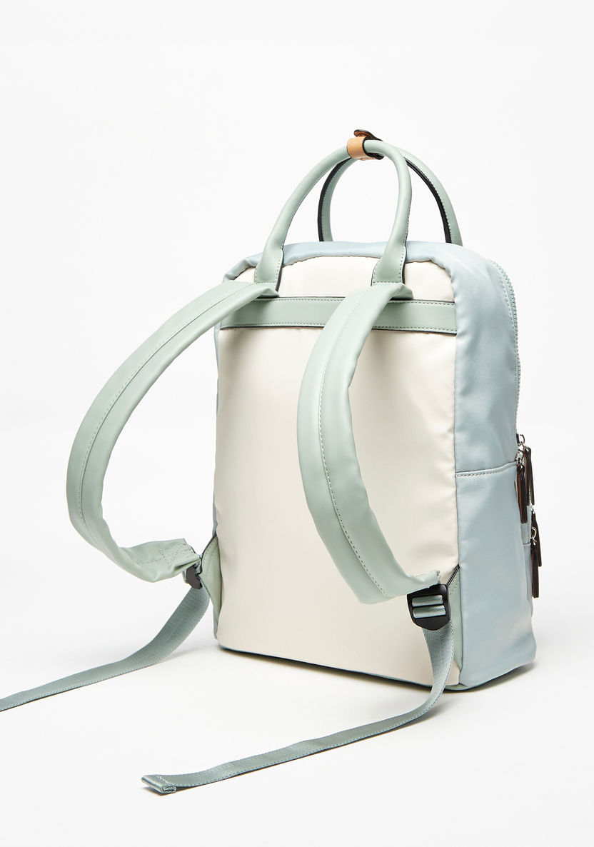Lee Cooper Colourblock Backpack with Adjustable Shoulder Straps-Women%27s Backpacks-image-2