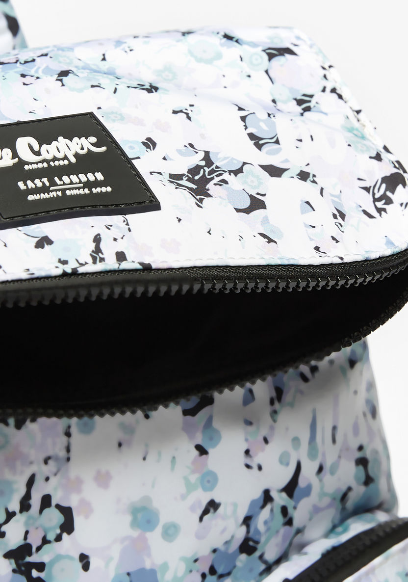 Lee Cooper All-Over Floral Print Backpack with Adjustable Straps-Women%27s Backpacks-image-4