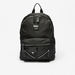 Lee Cooper Solid Backpack with Zipper Detail and Adjustable Straps-Women%27s Backpacks-thumbnail-0