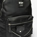 Lee Cooper Solid Backpack with Zipper Detail and Adjustable Straps-Women%27s Backpacks-thumbnail-2