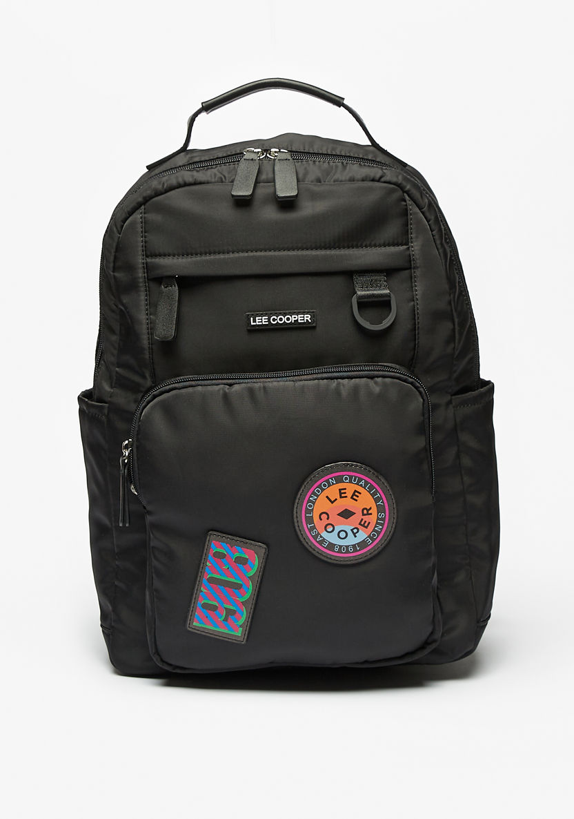 Lee Cooper Applique Detail Backpack with Adjustable Straps-Women%27s Backpacks-image-0