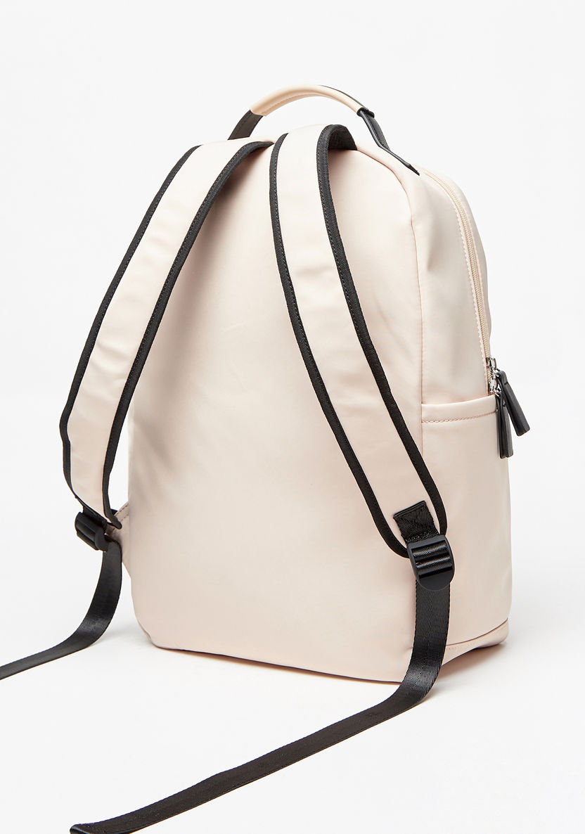 Lee Cooper Applique Detail Backpack with Adjustable Straps-Women%27s Backpacks-image-1