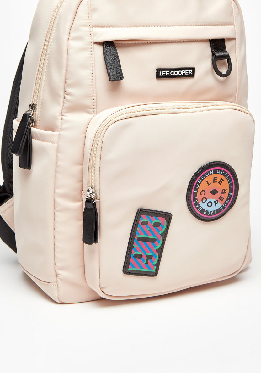 Lee Cooper Applique Detail Backpack with Adjustable Straps-Women%27s Backpacks-image-2