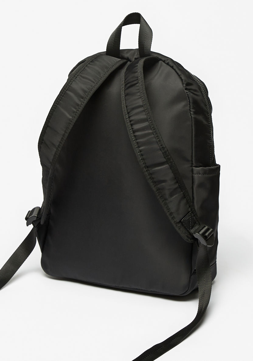 Lee Cooper Quilted Backpack with Adjustable Shoulder Straps-Women%27s Backpacks-image-2