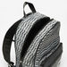 Lee Cooper Monogram Print Backpack with Adjustable Shoulder Straps-Women%27s Backpacks-thumbnailMobile-3