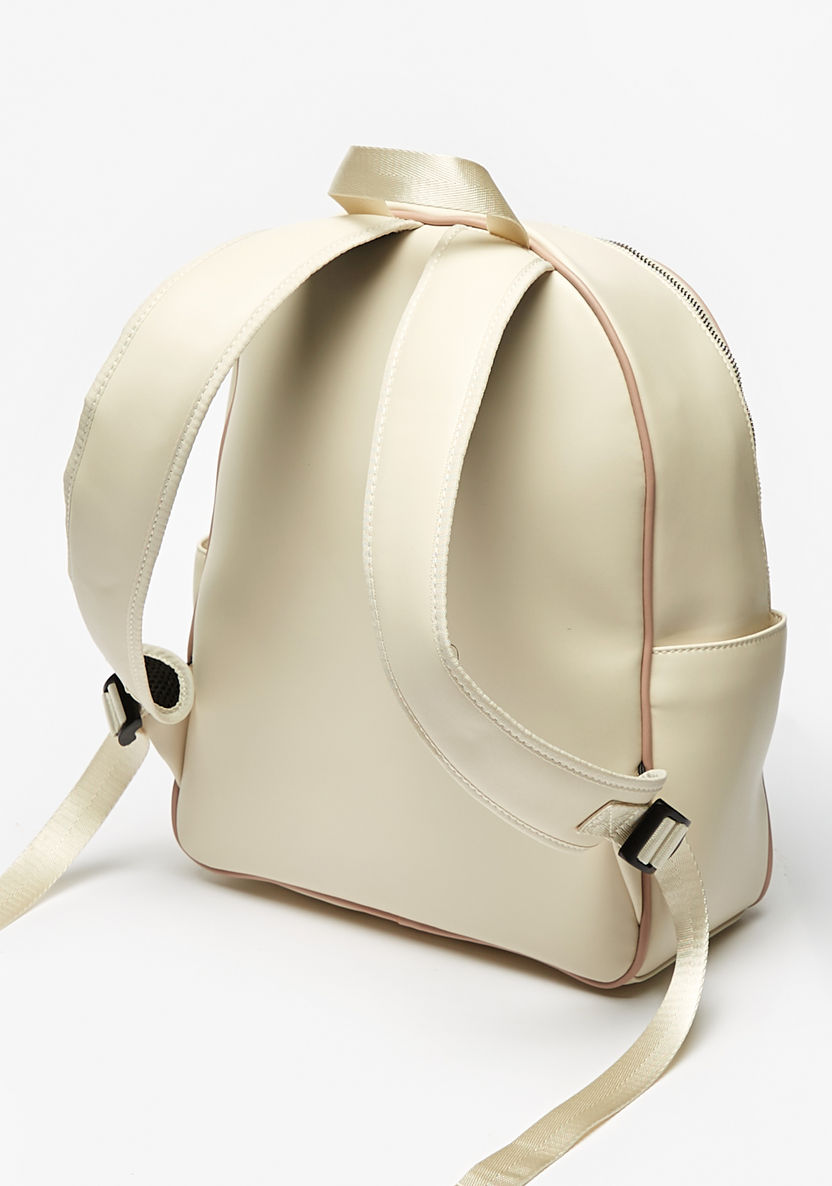 Lee Cooper Striped Backpack with Adjustable Straps-Women%27s Backpacks-image-1