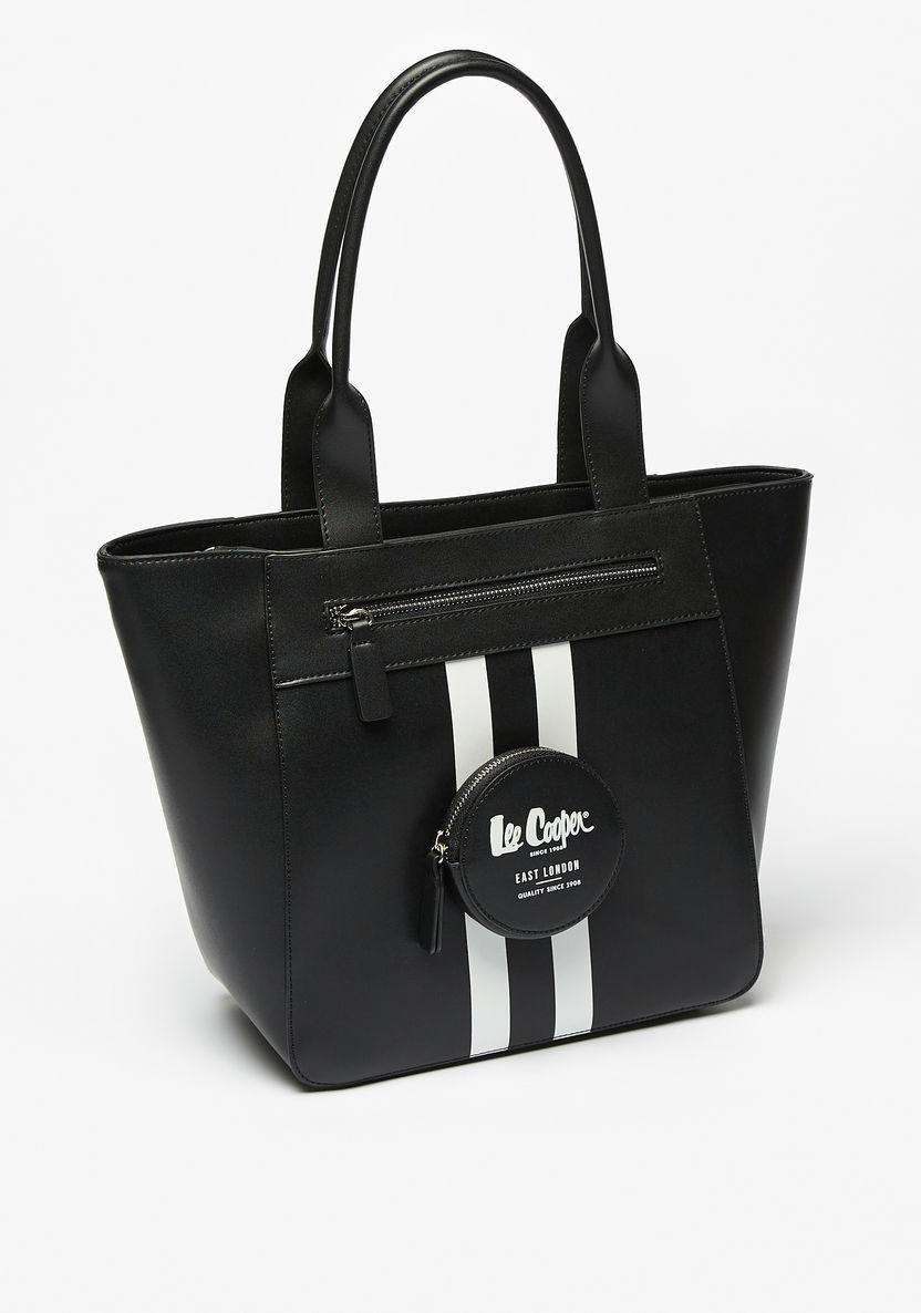 Lee Cooper Colourblock Tote Bag with Zipper Closure-Women%27s Handbags-image-1