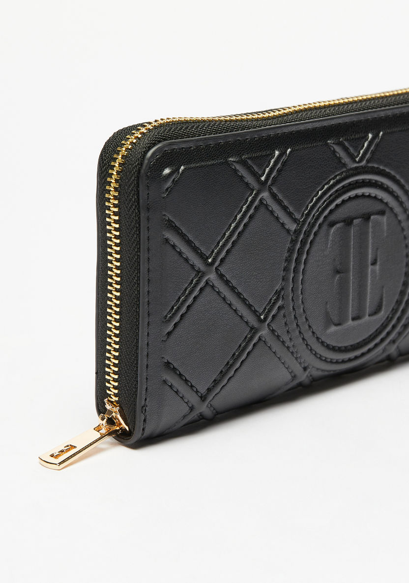 Elle All-Over Quilted Zip Around Wallet-Wallets & Clutches-image-2